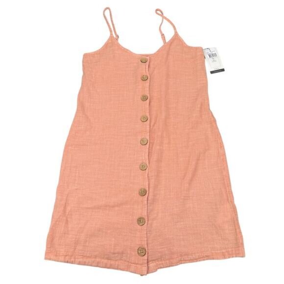 NWT RIP CURL Classic Surf Button Through Dress Size Large Light Coral Size XS - Picture 5 of 9